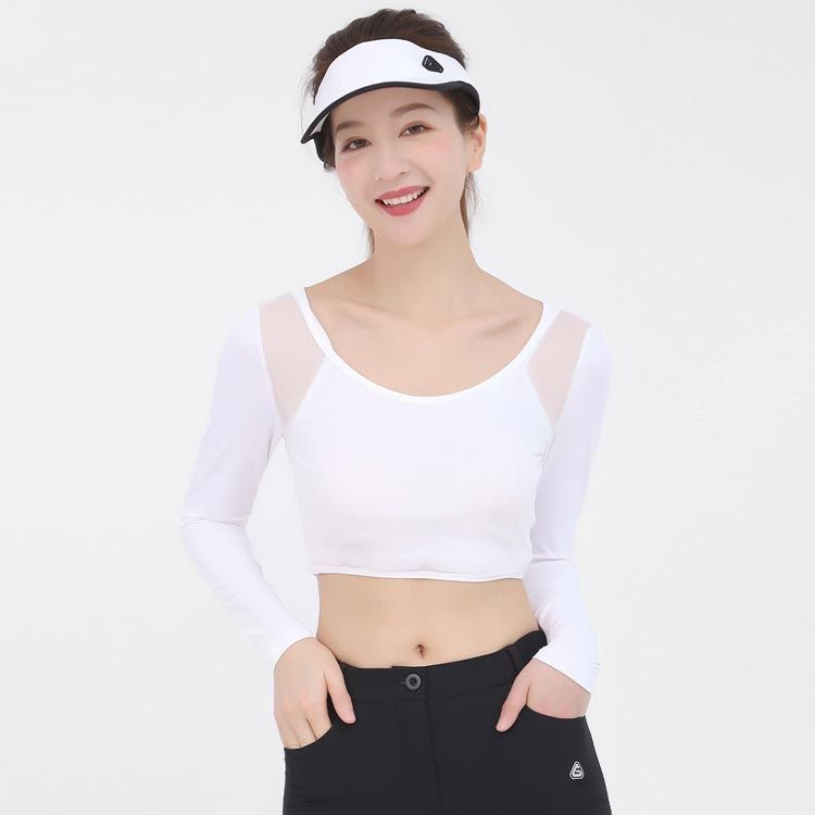 ジーフォアG/FOREゴルフレディース長袖シャツインナー　UVカット ゴルフ レディース シャツ 長袖 UVカット インナー ウェア