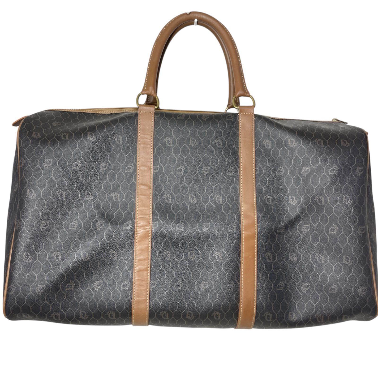 【極美品】Dior ミニボストンバッグ トロッター キャンバス レザー PVC 極美品】Dior ミニボストンバッグ トロッター キャンバス レザー