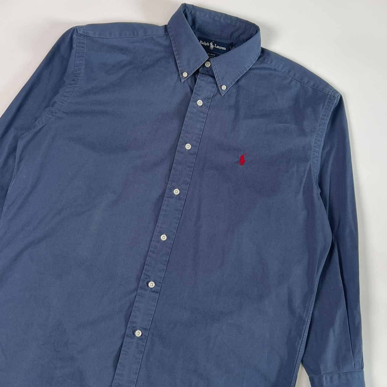 新品タグ付き　ポロラルフローレン ボタンダウン　ブルー　7T 130cm 90s Ralph Lauren ラルフローレン BLAKE BD ボタンダウン 長袖