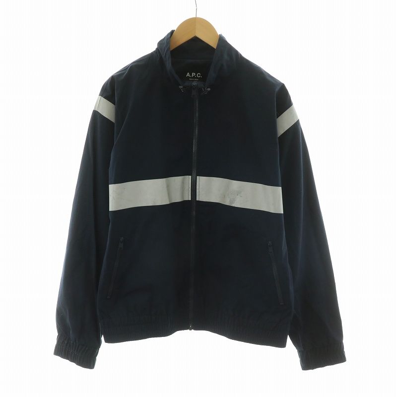 アーペーセー A.P.C. ジップアップジャケット アウター L ネイビー