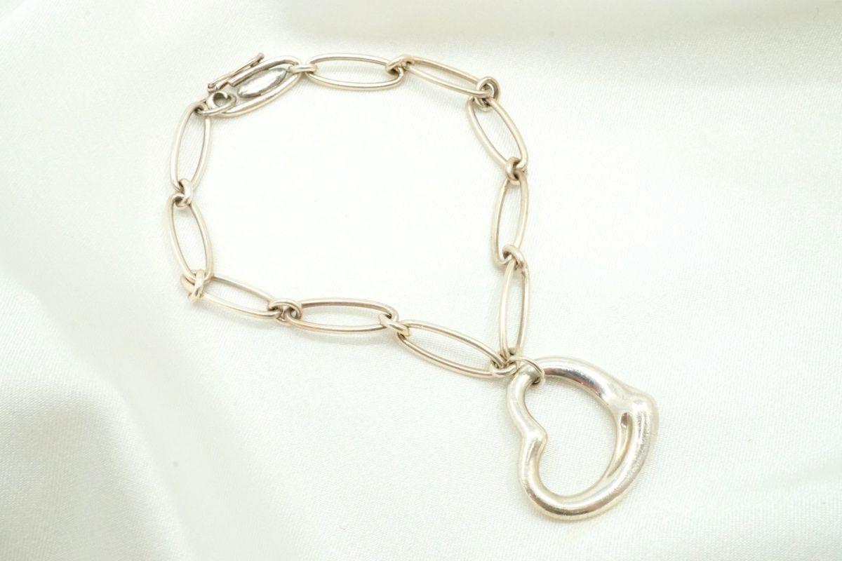 ティファニー オープンハート チェーンブレスレット エルサペレッティ