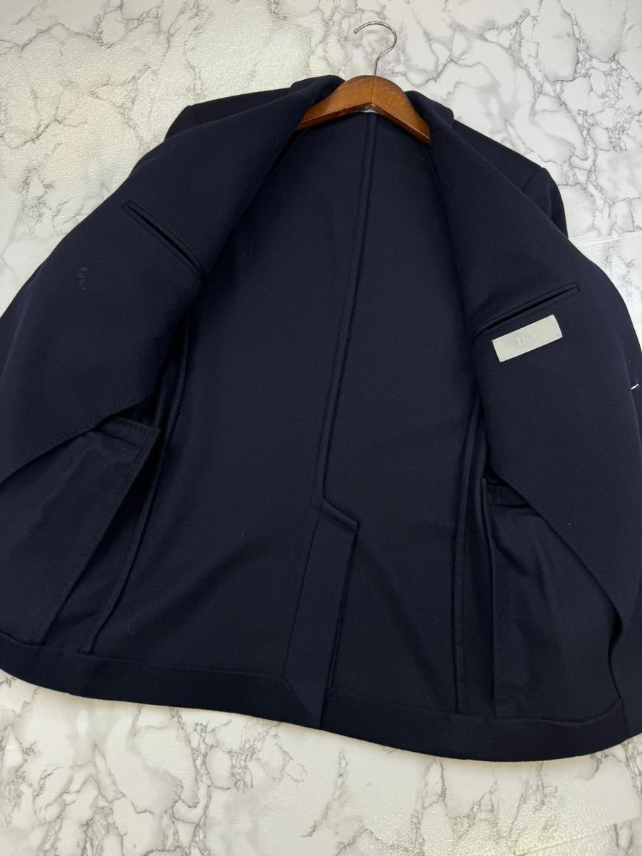 【中古】 Dior HOMME （ディオールオム） ディオール テーラードジャケット ｼﾞｬｹｯﾄ メンズ衣類 ジャケット  Navy ネイビー 46 カシミヤ100％