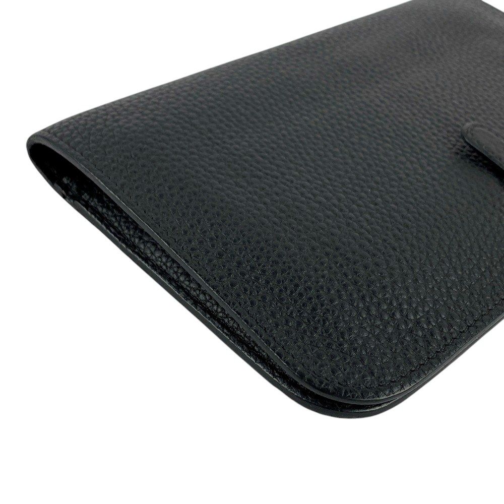 ■中古■　エルメス ドゴンデュオ GM 財布 札入れ 小銭入れ トゴ ブラック Y刻 【309298】1 HERMES - □中古□ エルメス ドゴンデュオ GM 財布 札入れ 小銭入れ