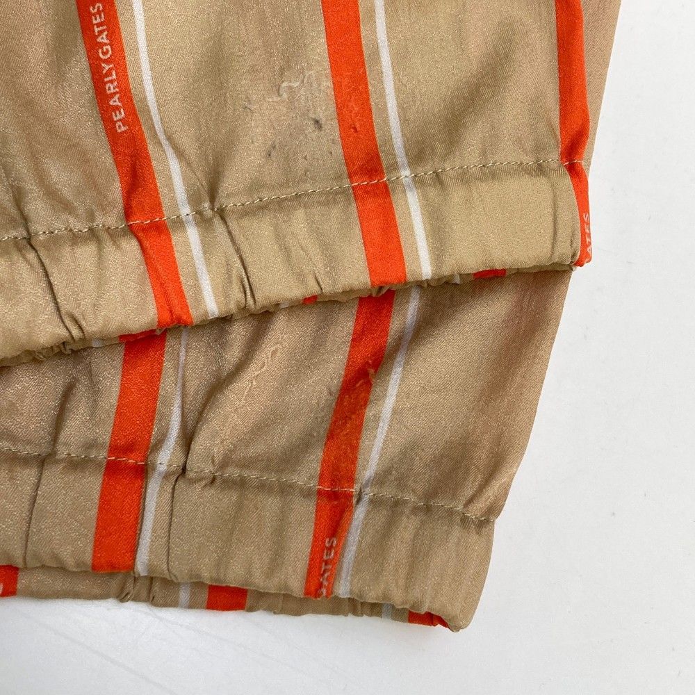 最大35％offセール。 サイズ 4 PEARLY GATES パーリーゲイツ モデル ロングパンツ ストライプ柄 ベージュ系 240101316572 ゴルフウェア メンズ ストスト 【正規品販売】