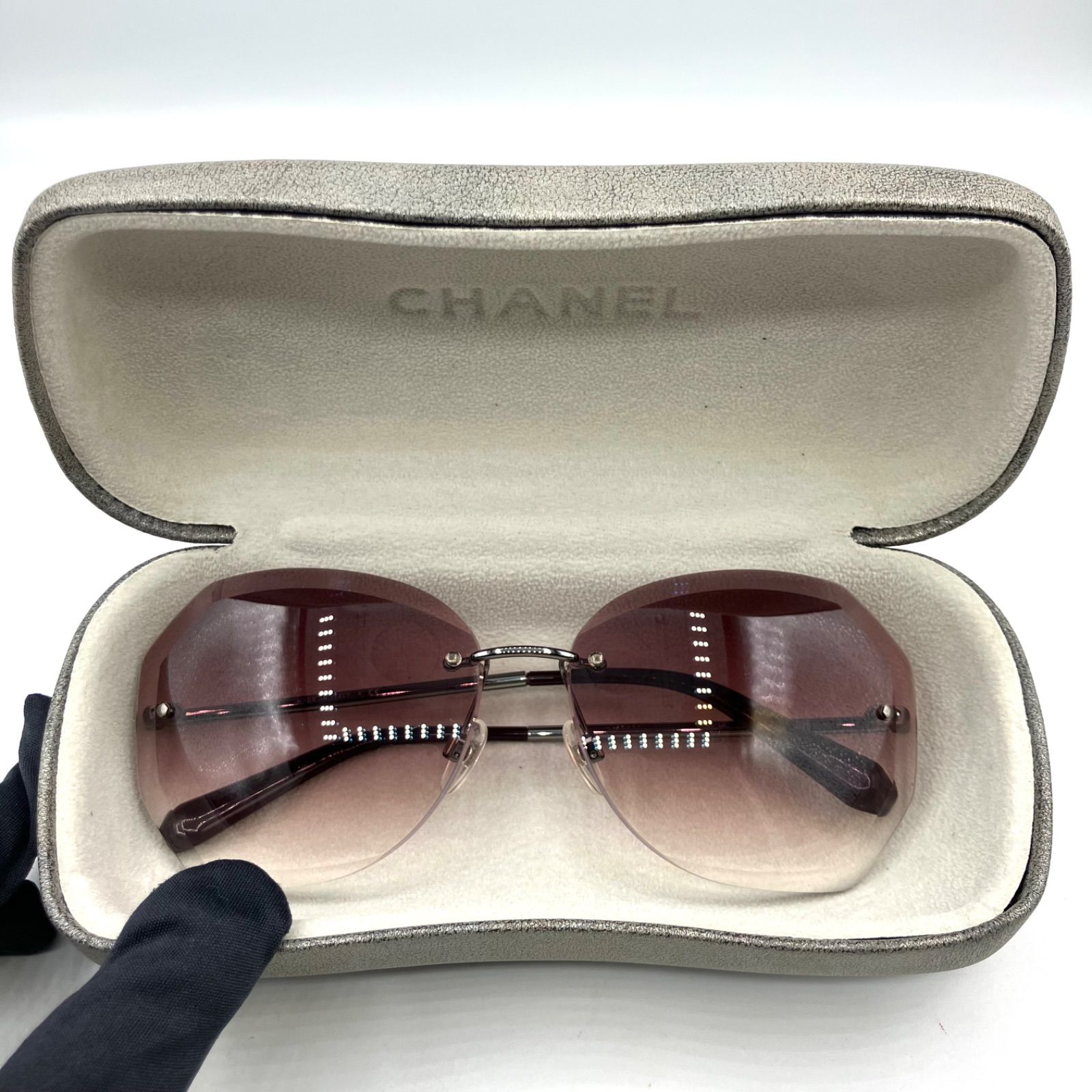 鑑定済み】正規品 CHANEL シャネル サングラス 108/3P 62□15 135 2N  