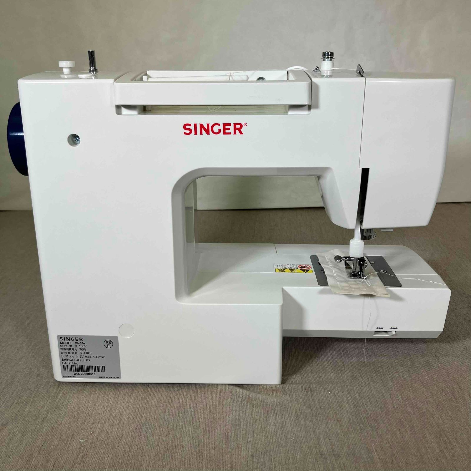 SINGER SN55e 完品 シンガー ミシン SN 55 e 電動 ミシン 家庭用 本体 