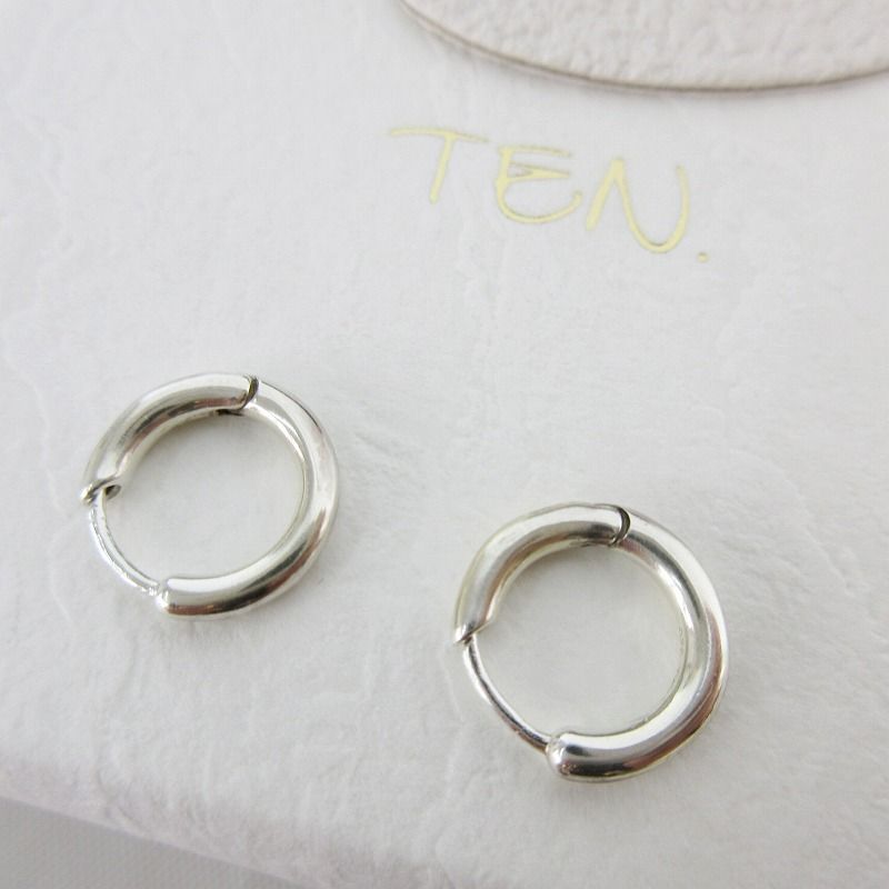 ten. ペールピアス シルバー925 TEN. テン ピアス リング フープ ペア シルバー925 アクセサリー