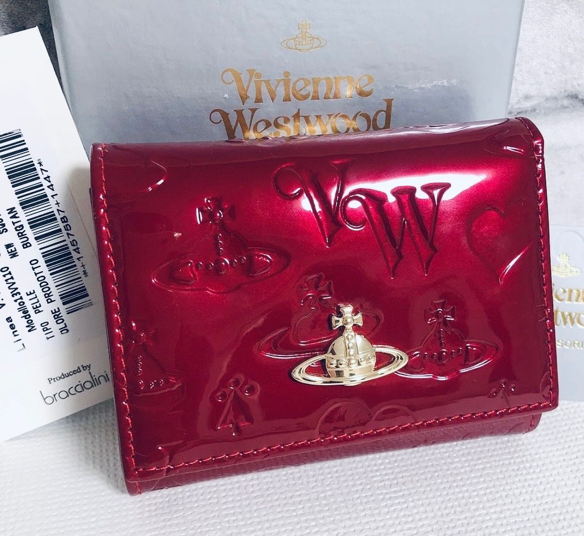 【希少！新品】VivienneWestwood 長財布　赤エナメル Vivienne Westwood（財布）のフリマアイテム一覧