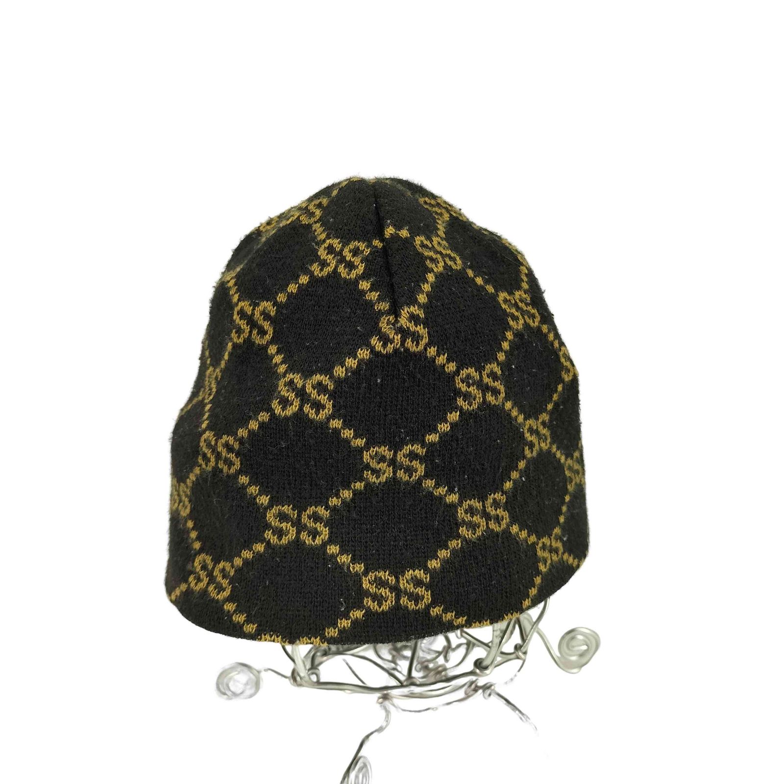 美品 STUSSY STUCCI BEANIE モノグラム ビーニー OLD old stussy 90s モノグラム ビーニー stucci beanie