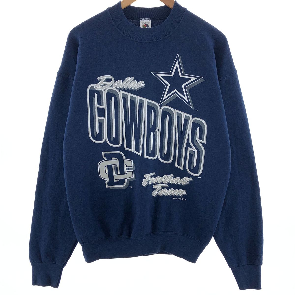 古着 90年代 フルーツオブザルーム FRUIT OF THE LOOM NFL DALLAS COWBOYS ダラスカウボーイズ プリントスウェットシャツ/eaa382664