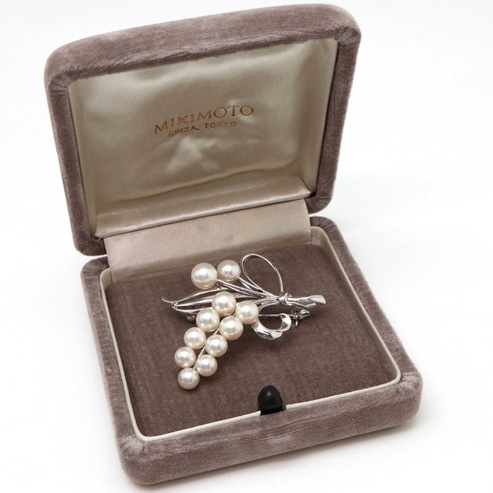 MIKIMOTO(ミキモト)】アコヤ本真珠ブローチ 5.5-7.0mm珠 - メルカリ
