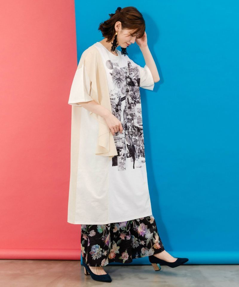 イズスカラー552256：花柄シャイニーシアーパンツ - メルカリ