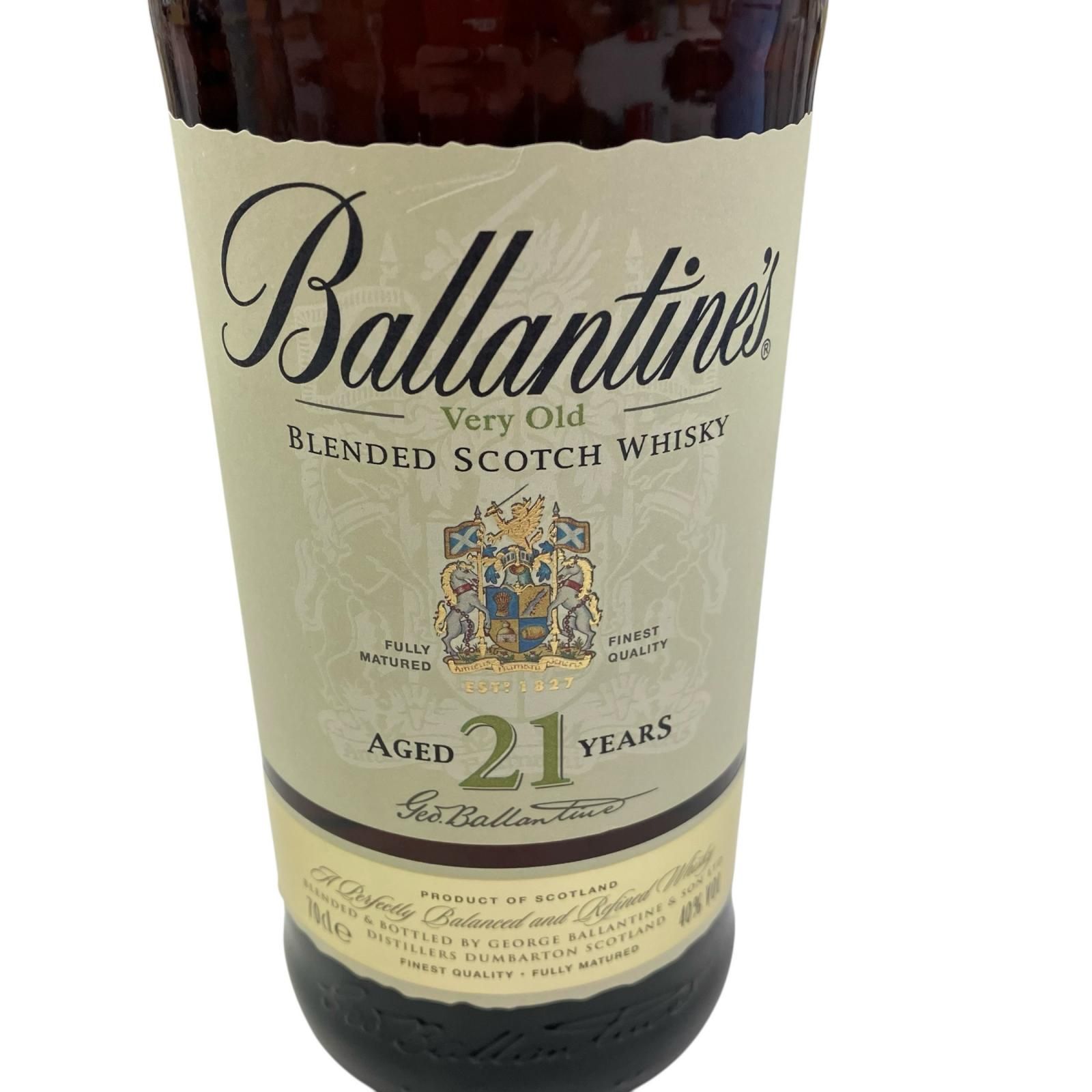 186000 Ballantines バランタイン 21年 ベリーオールド ウイスキー