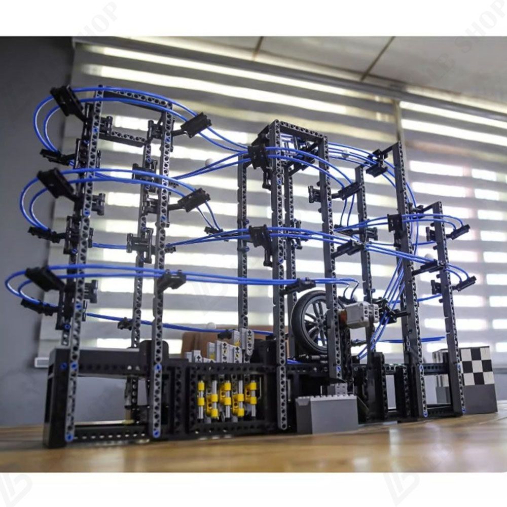 MouldKing 公式品 モデルブロック 2438pcs 積み木 模型 14+歳 ボールジェットコースター GCC レール 運搬 電動積み木玩具  工場パイプラインモデル パッチワークおもちゃ 高難度 組み木 子供 男の子 女の子 教育玩具 知育 モデル