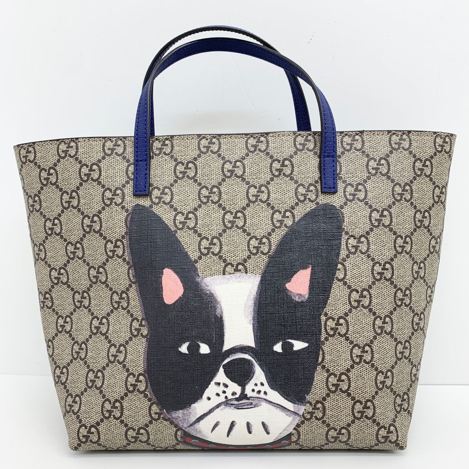 最終お値下げ グッチ　フレンチブルドッグ　クラッチバッグ GGキャンパス Gucci グッチ トートバッグ GG キャンバス フレンチブルドッグ 犬