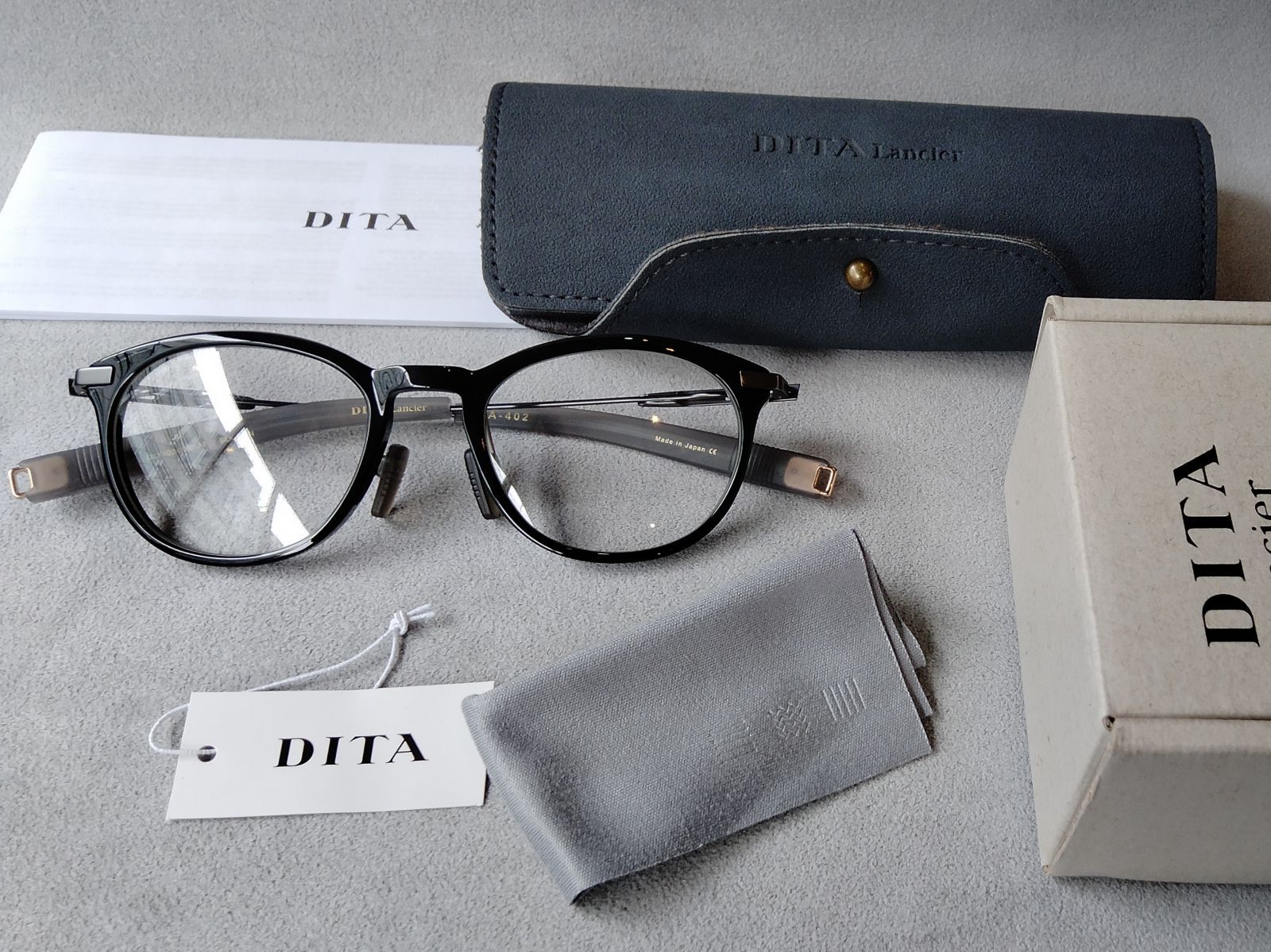 DITA Lancier (ディータランシアー) LSA-402-01 BLACK-BLACK GUN // CR 