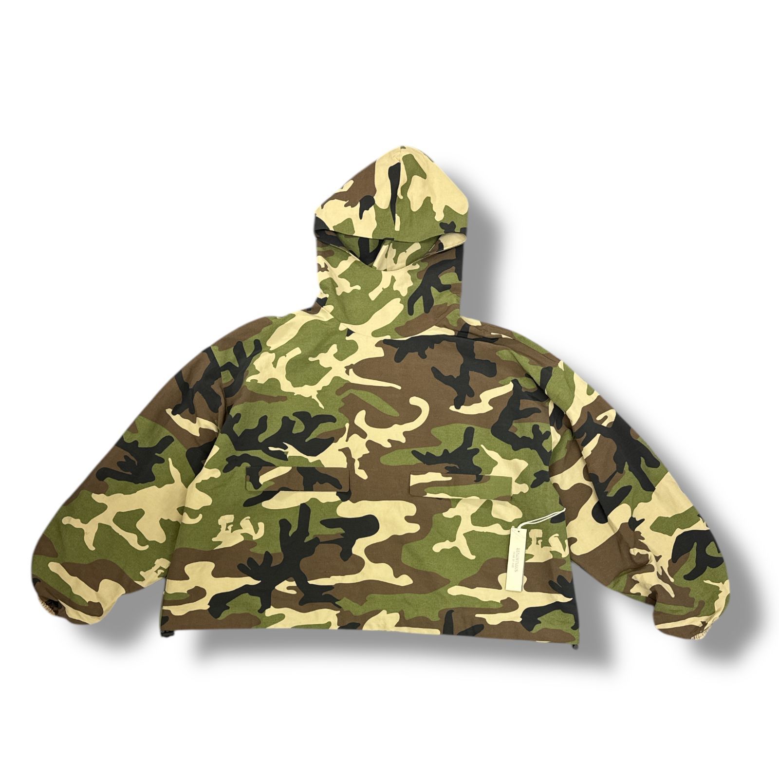 未使用品 FEAR OF GOD ESSENTIALS MILITARY NYLON HOODED ANORAK 