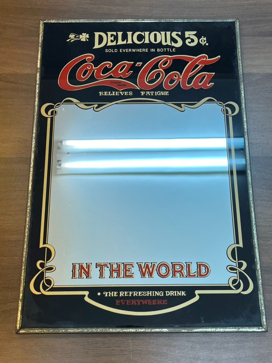 コカコーラ ノベルティ パブミラー Coca Cola オードリー