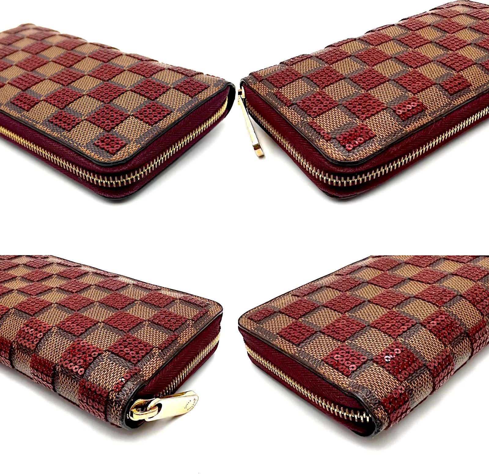 ルイ・ヴィトン Louis Vuitton ジッピーウォレット ダミエ パイエット 