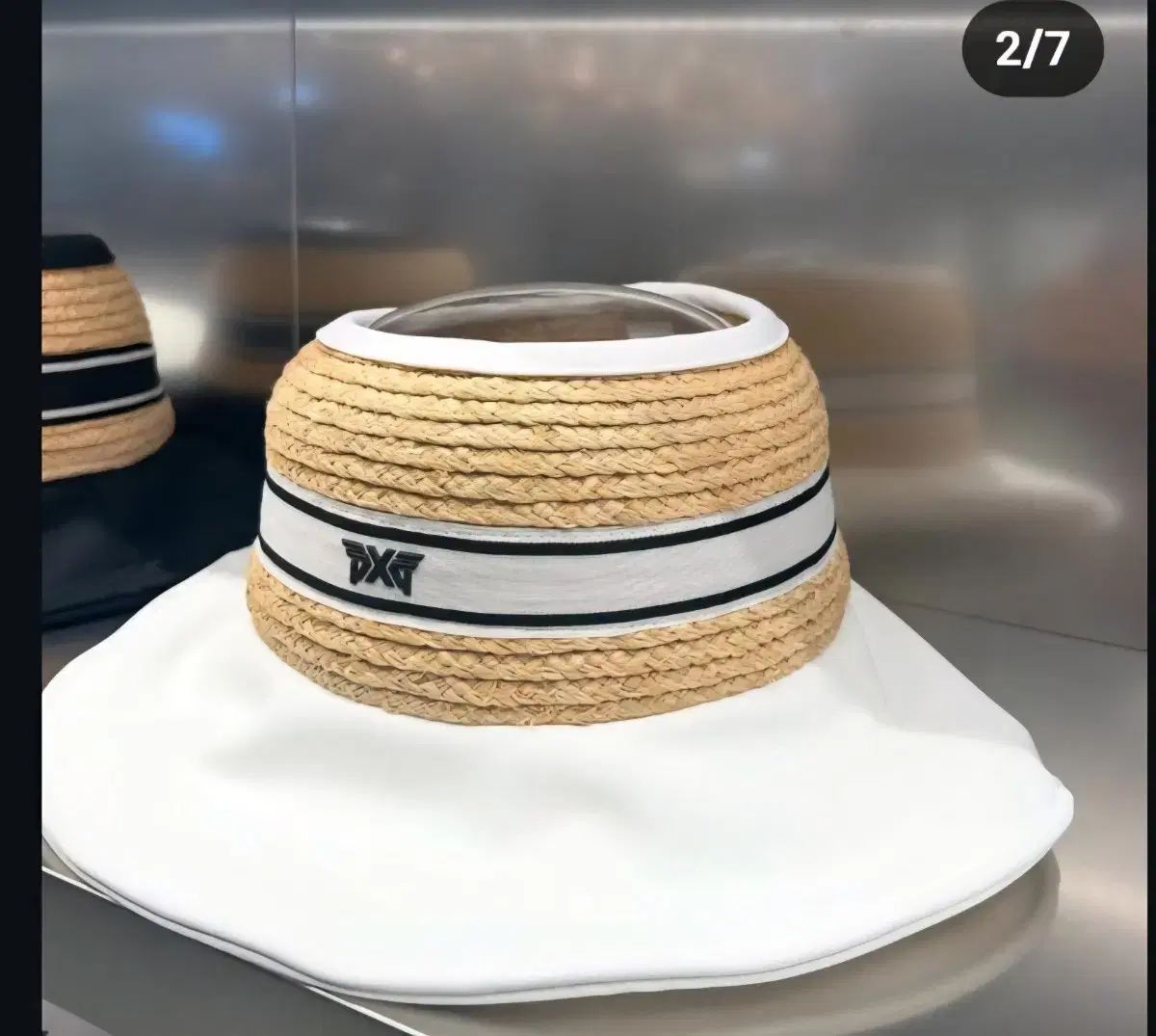 PXG ラフィア サンキャップ サンバイザー