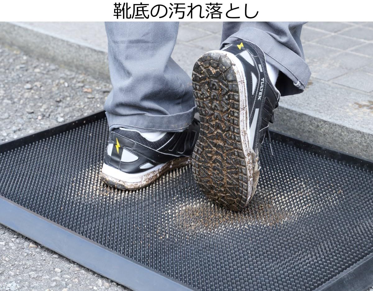 アサヒペン 泥落とし スクラブマット RM SC 8060 幅80㎝ 奥行60㎝ 高さ3㎝ 靴用 汚れ落とし 天然ゴム Rubber Scrub DIY天井材 ウォールシェルフ