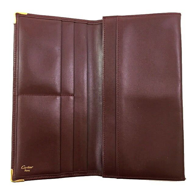 カルティエ 二つ折り 長財布 マスト L3000117 ボルドー - メルカリ 