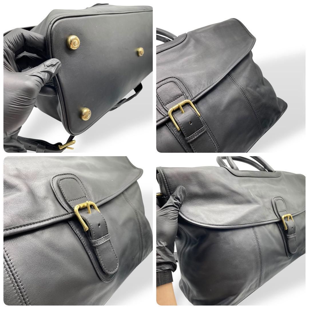 【希少・極美品】オールドコーチ ボストンバッグ 2way キャンバス レザー 極美品 COACH 超レア オールドコーチ USA製 2way ボストン