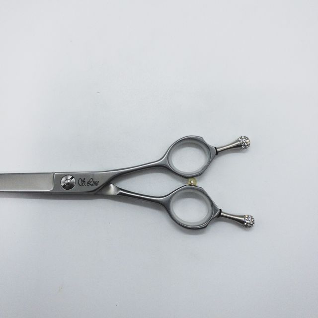 シルバーラインSilverLine ギザ刃カーブバサミ トリミングシザー メガネ 右利き トリマー ペット 7インチ sc 1565