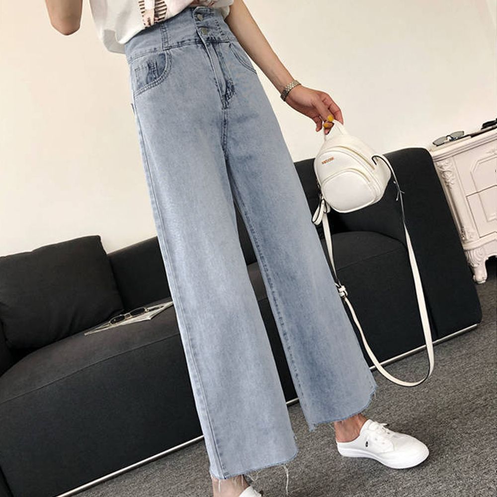 ワイドパンツ デニム ハイウエスト ヴィンテージ風 韓国 b3734 ワイドパンツ デニム ハイウエスト ヴィンテージ風 韓国 b3734
