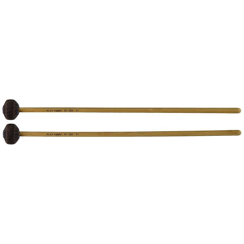 PLAY WOOD プレイウッド サスペンドシンバルマレット ウレタン芯 28mm SC-202YT