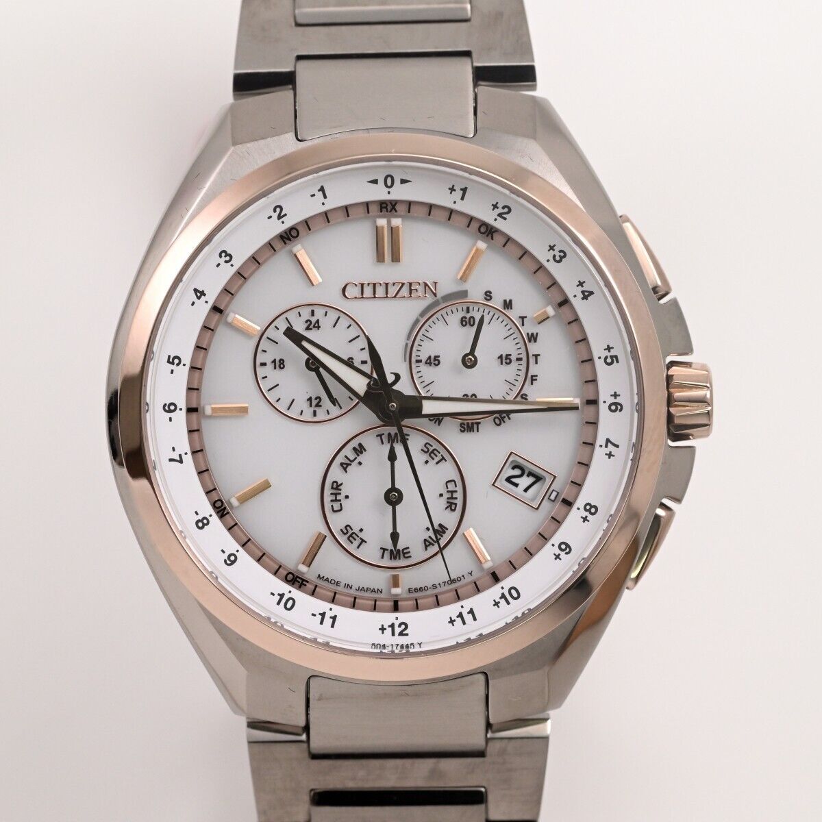 CITIZEN】シチズン ATTESA Eco-Drive Radio SOLAR Ref.E660-S124433 CB5044-71A  チタンTitanium $ - メルカリ