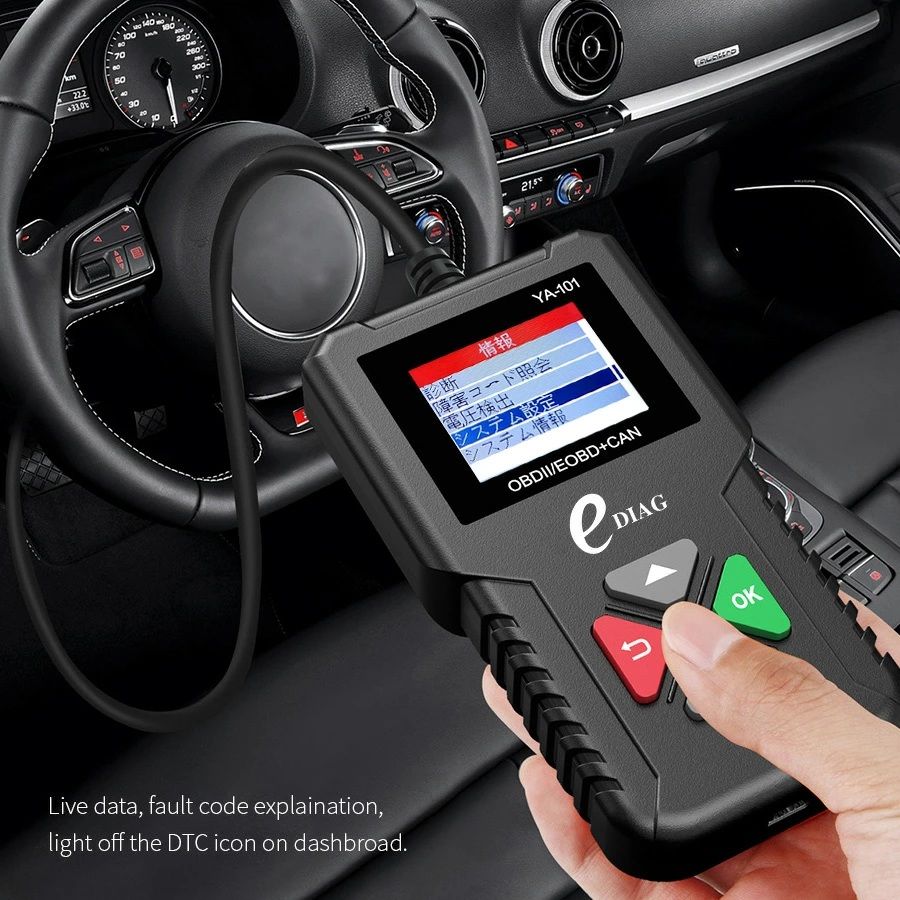 日本語 OBD2 診断機 スキャンツール エラーコード 自動車故障診断機 