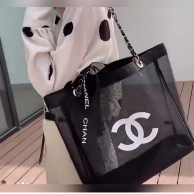 値下げ！　シャネル CHANEL ノベルティ メッシュトート ポーチ セット