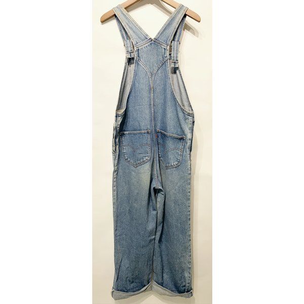 Levi’s オーバーオール デニム 無地 オレンジタブ スモールe アメカジ キッズ 古着