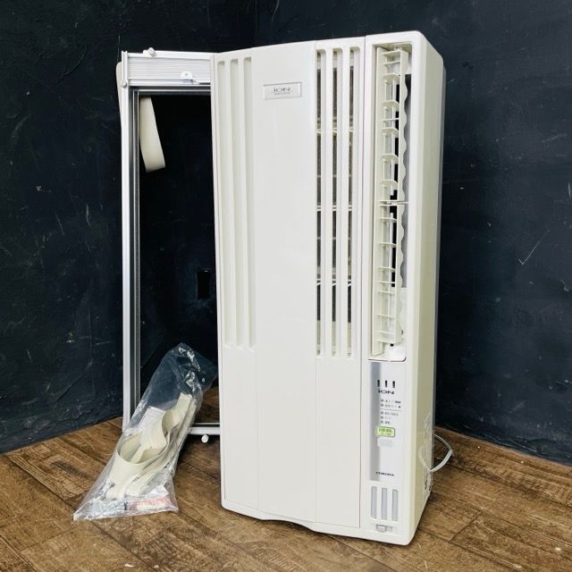窓用エアコン CORONA コロナ CW-A1617 ルームエアコン ウインド形冷房 リモコン 窓枠付き 夏物 | 512972