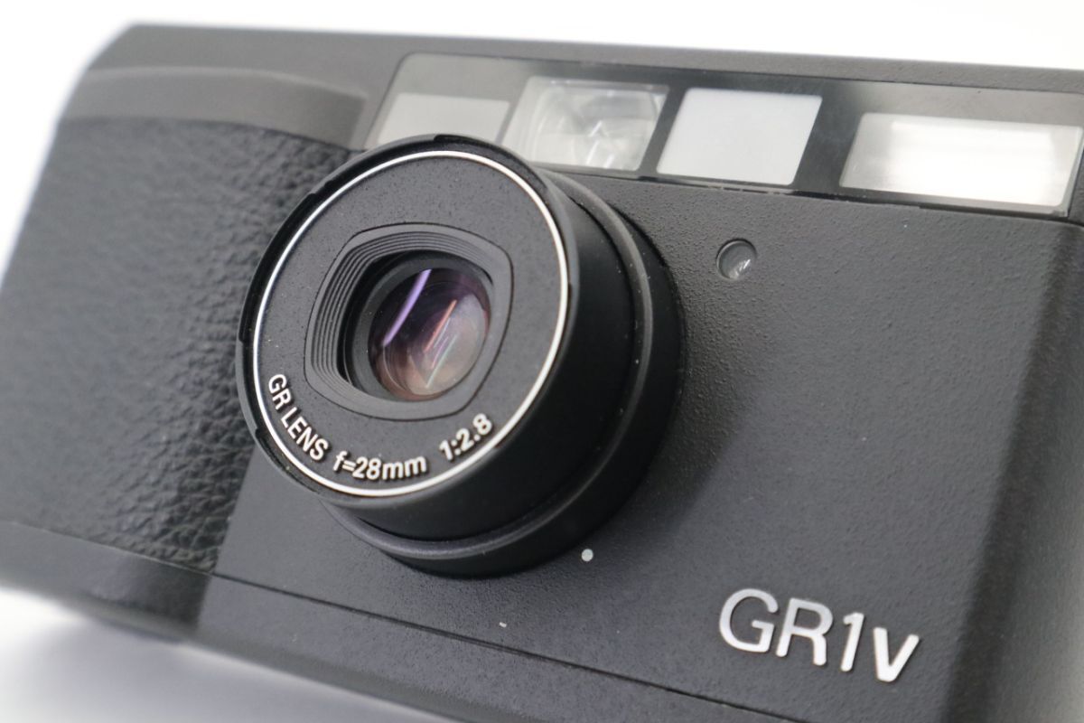 美品】RICOH リコー GR1v ブラック コンパクトフィルムカメラ #A384