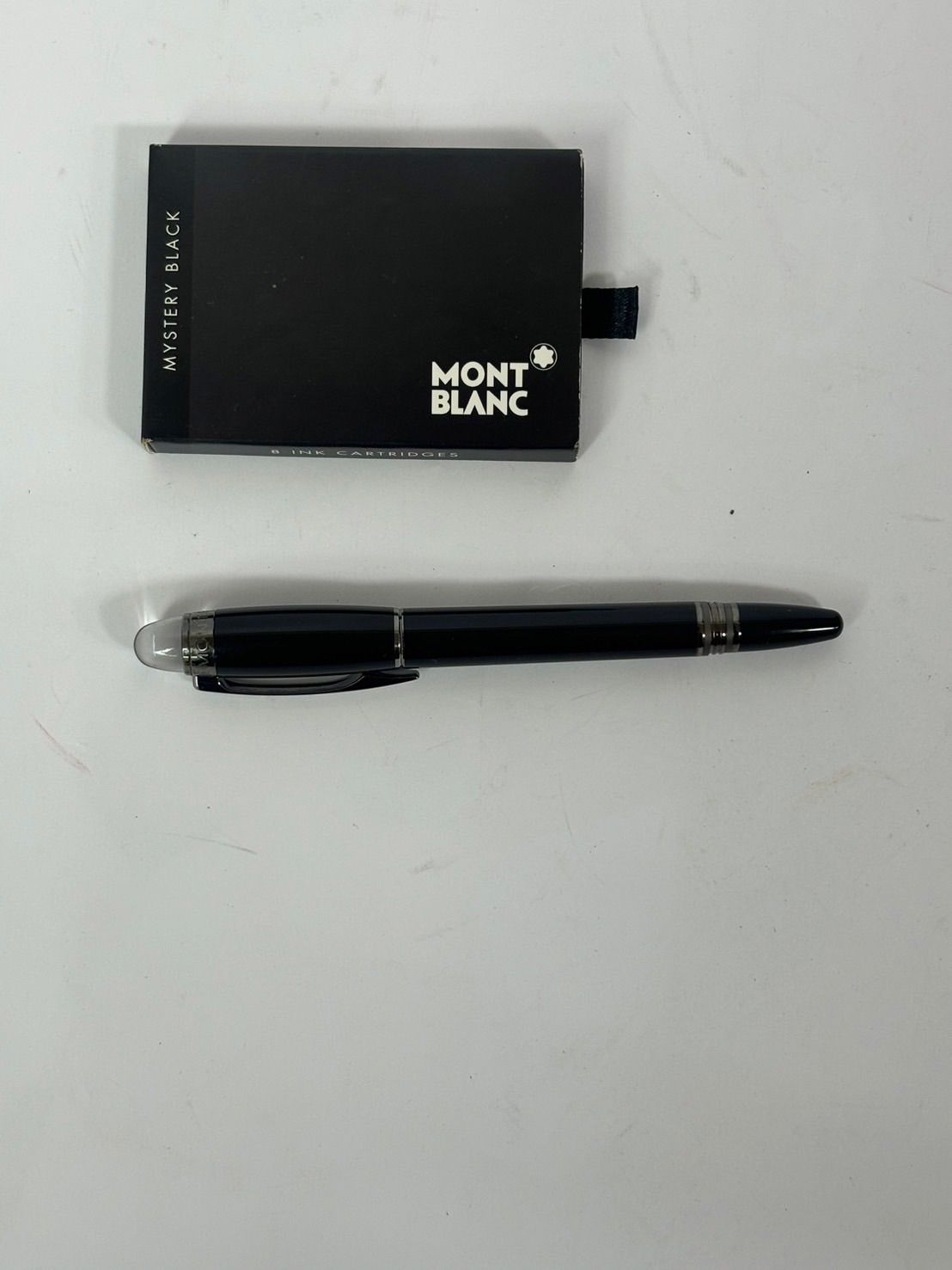 Mont Blanc モンブラン 万年筆 スターウォーカー ペン先14k 585 ブラック×シルバー 筆記用具 SA