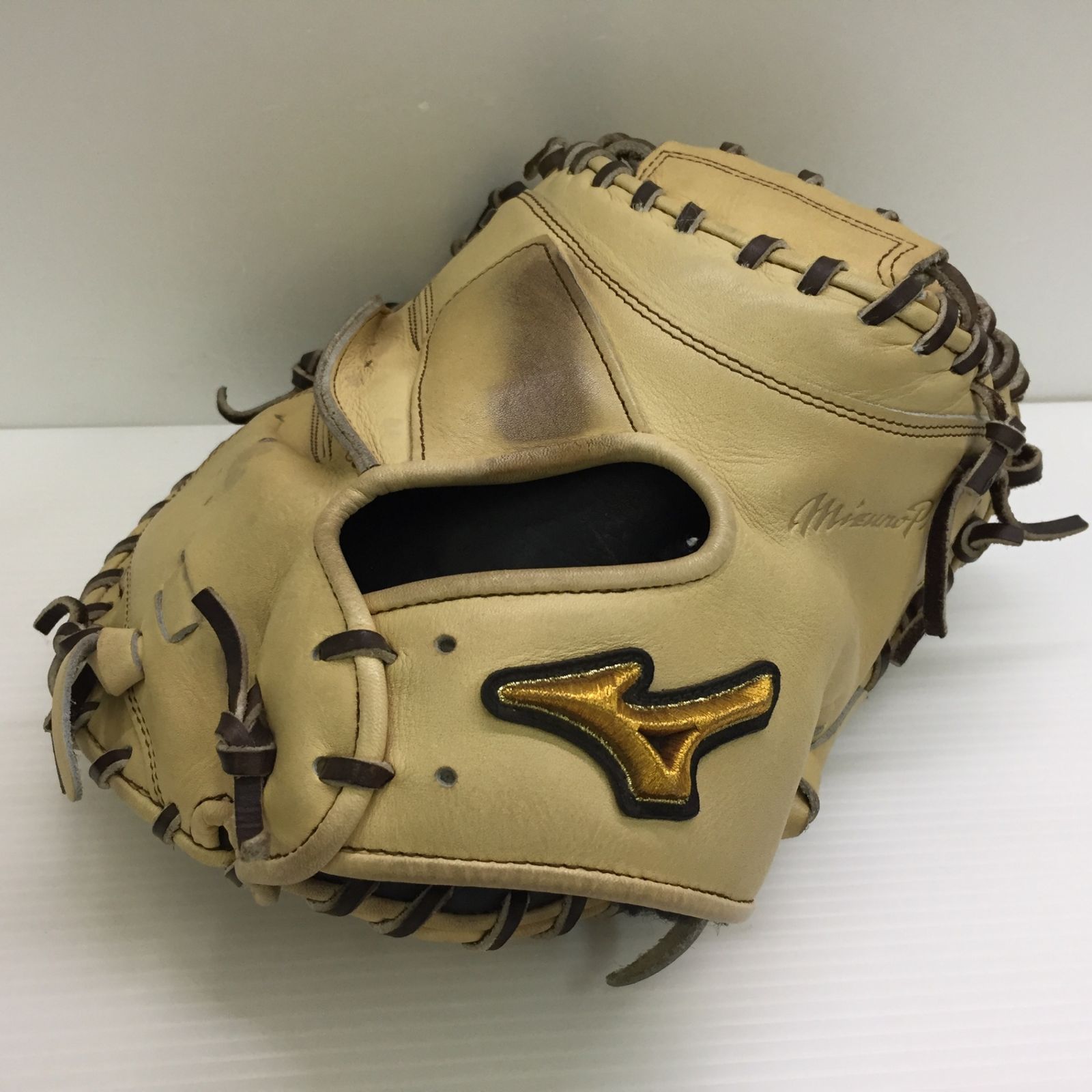 中古品 ミズノ MIZUNO ミズノプロ 硬式 キャッチャーミット 1856