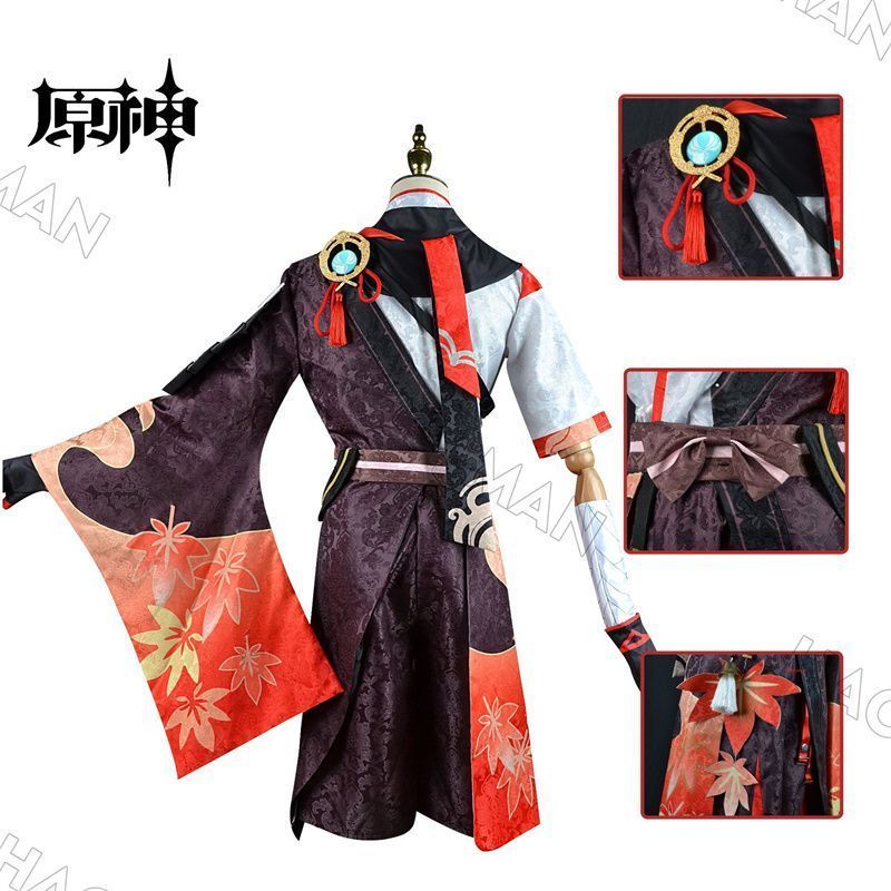 原神 げんしん 楓原万葉コスプレ衣装 豪華版 フルセット コスプレ衣装 アクセサリー ウィッグ付きコスチューム cosplay 演出服 舞台装 クリスマス 学園祭 プレゼント 化祭 ハロウイーン パーティー 変装