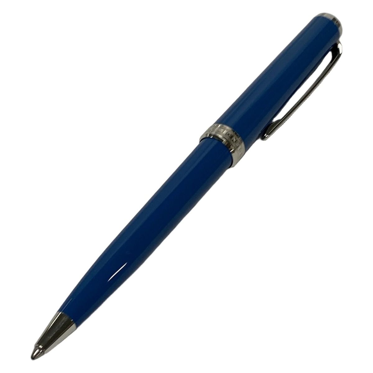 MONTBLANC モンブラン ボールペン PIXコレクション ブルー×シルバー ぺトロールブルー|ツイスト式|インクあり 青