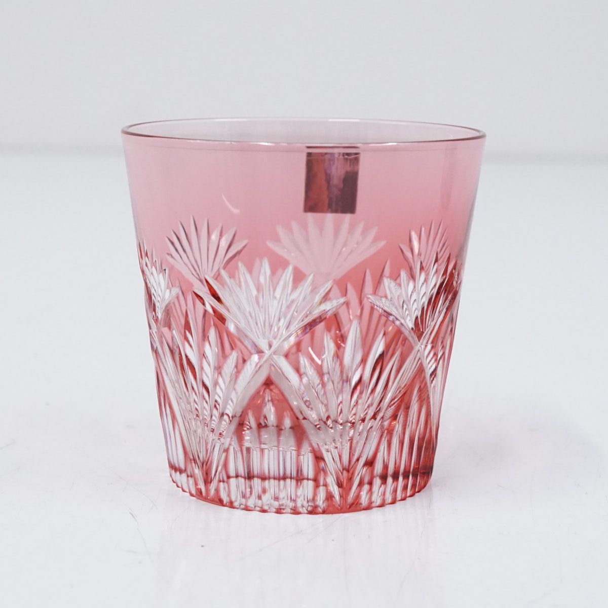 カガミクリスタル USED超美品 江戸切子 冷酒杯 ペアミニロック