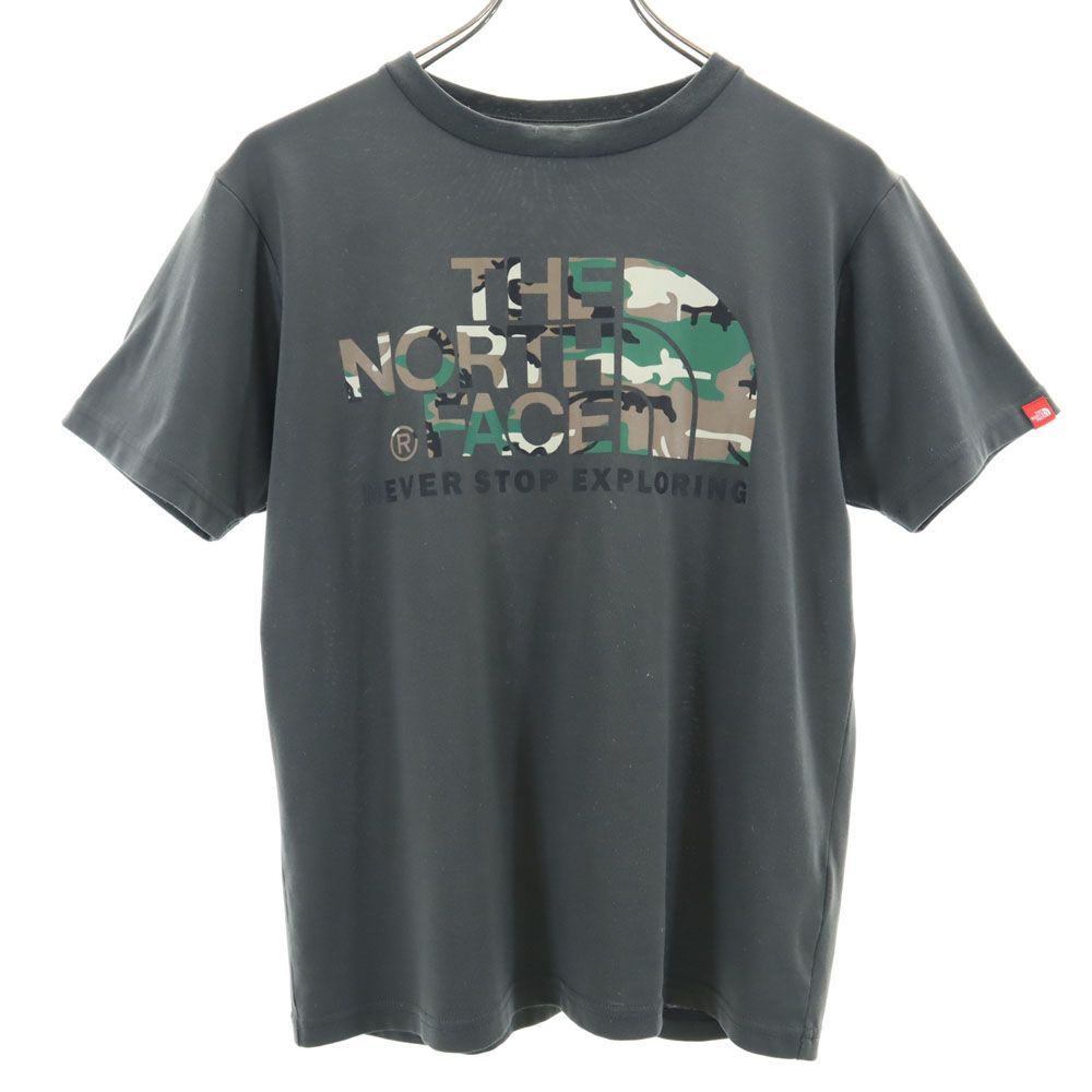 ノースフェイス アウトドア NT31622 半袖 Tシャツ S チャコールグレー THE NORTH FACE CAMOUFLA メンズ 古着 【240515】 メール便可