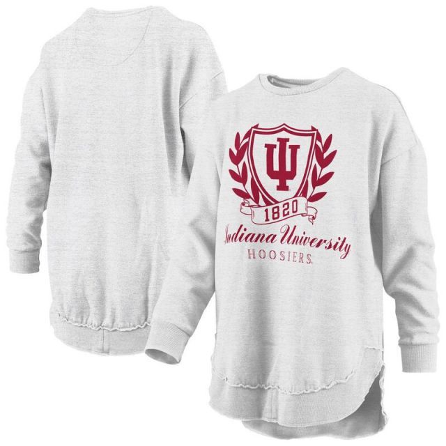 売れ筋商品|||ゲームデイ Tシャツ トップス レディース Women's Gray Indiana Hoosiers Playing Around Faded Wash Oversized Long Sleeve T-Shirt Gray Women's Gameday Couture Gray Indiana Hoosiers Playing Around