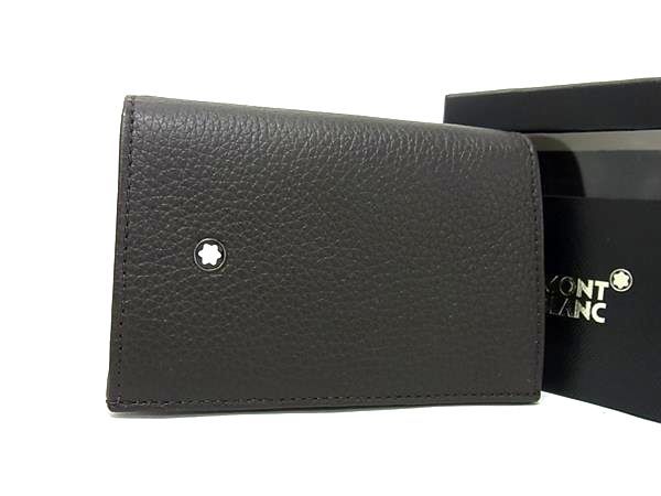 □新品□未使用□ MONT BLANC モンブラン レザー 二つ折り 名刺入れ  