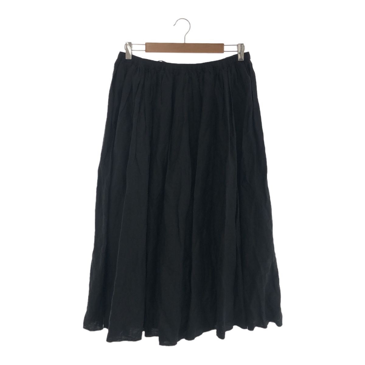 ジャーナルスタンダードラックス★リネンBigボーダーギャザースカート ジャーナルスタンダードラックス☆リネンBigボーダーギャザー