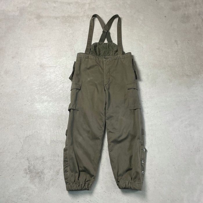 70年代 オーストリア軍 ミリタリーカーゴパンツ サスペンダー付き  メンズW38 70年代 オーストリア軍 ミリタリーカーゴパンツ サスペンダー付き