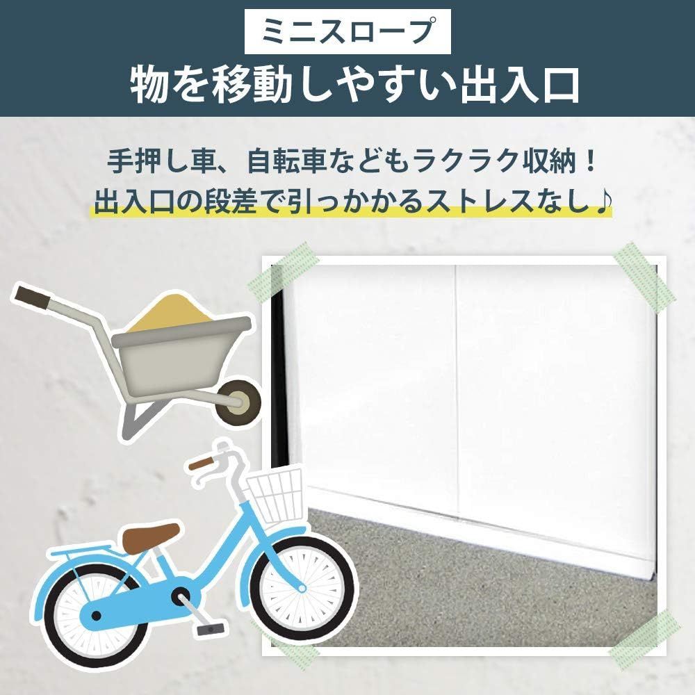 物置 屋外 小型 おしゃれ 北欧 DIY 屋外物置 メタルシェッド サイクルハウス 自転車置き場 大型物置 倉庫 中型 S101A ホワイト -  メルカリ