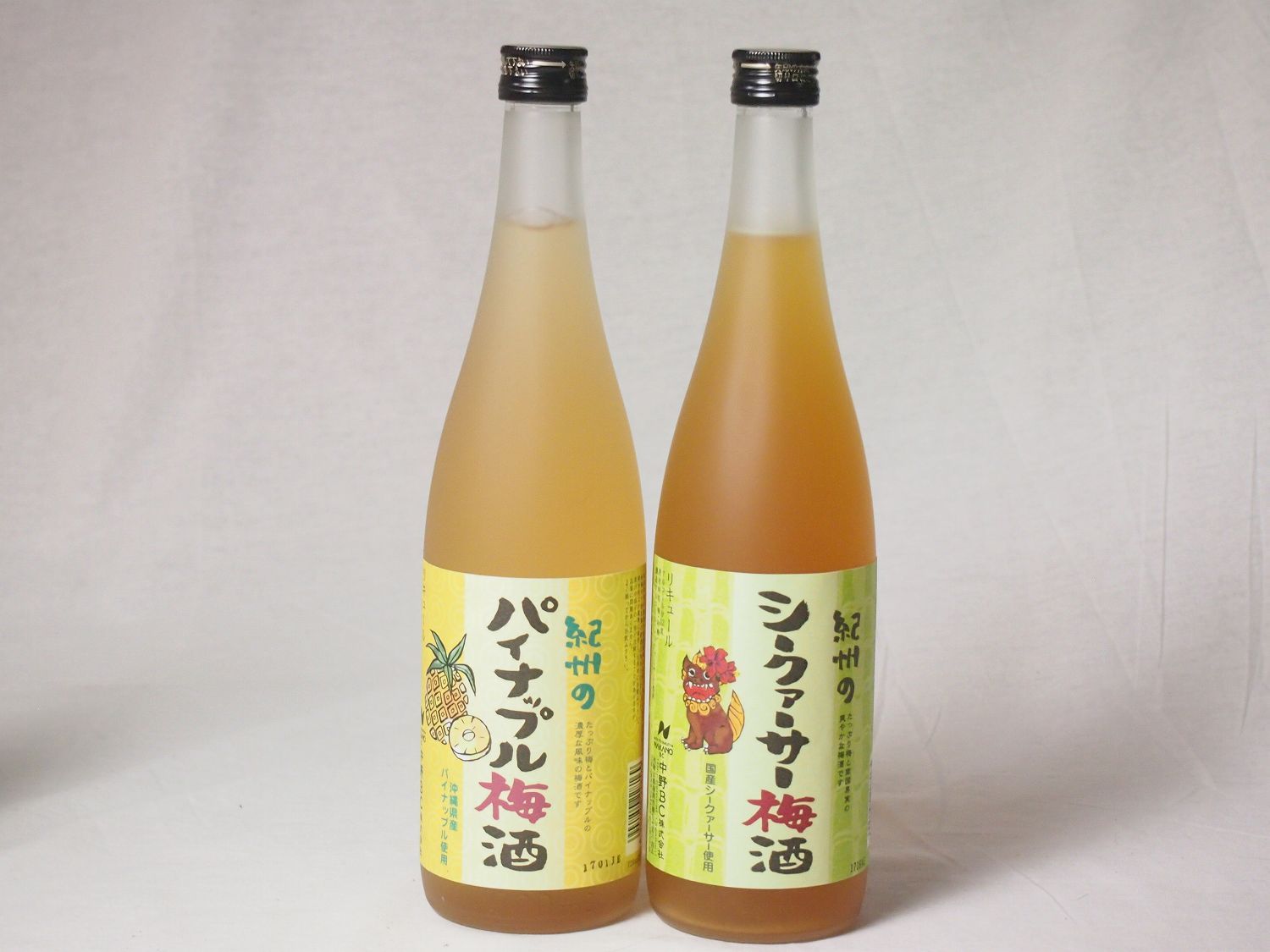 6セット 南国フェア梅酒12本セット 紀州パイナップル梅酒720ml 紀州のシークァーサー梅酒720ml 720ml×12本