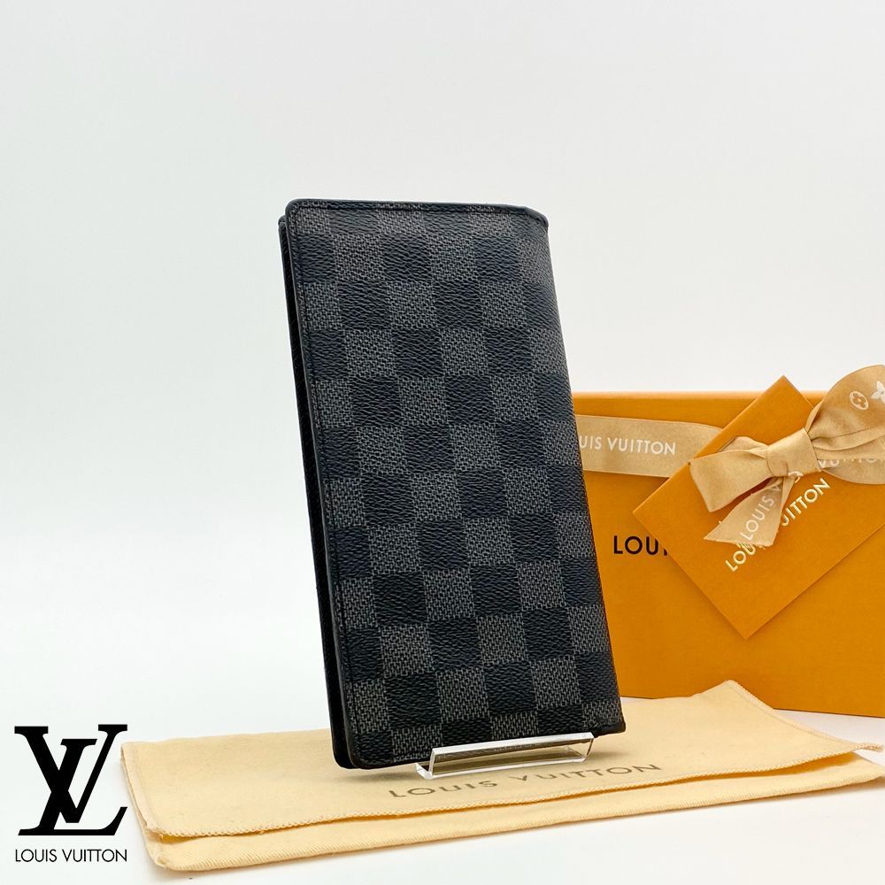 美品】ルイヴィトン LOUIS VUITTON ダミエ グラフィット ポルトフォイユ・ブラザ N62665 長財布 送料無料 送料込み - メルカリ