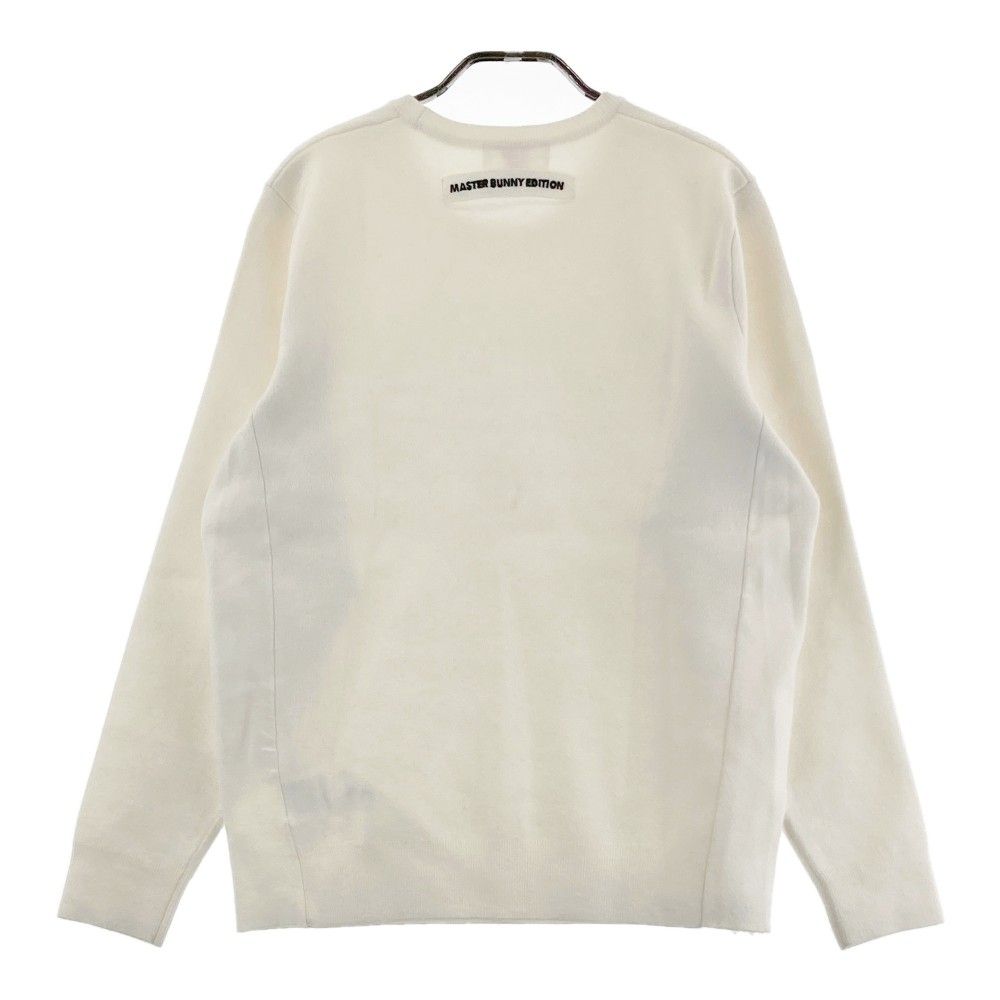 マスターバニーエディション ニット セーター 3Dロゴ ホワイト 5 ゴルフ パーリーゲイツ マスターバニーエディション セーター ニット L相当